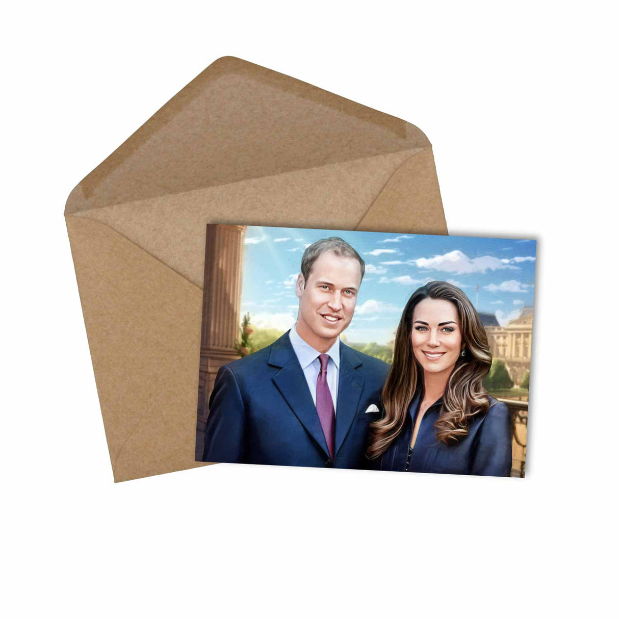 Prinz William & Kate Postkarten A6 Set (10 Cards) Royals I Painting I Royal Family I Prince William and Kate Middleton