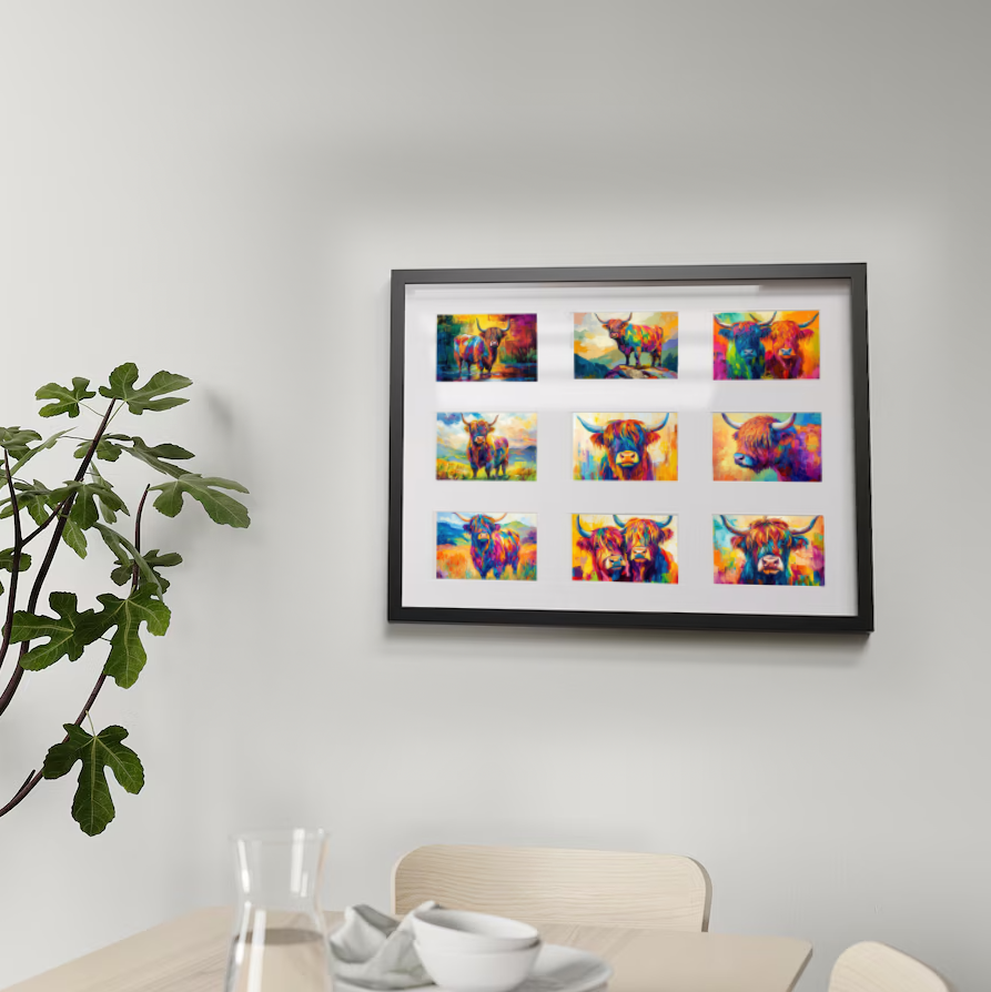 Zodiac sign card set (12 cards) I Greeting cards, folding cards and postcards with motifs of the zodiac signs