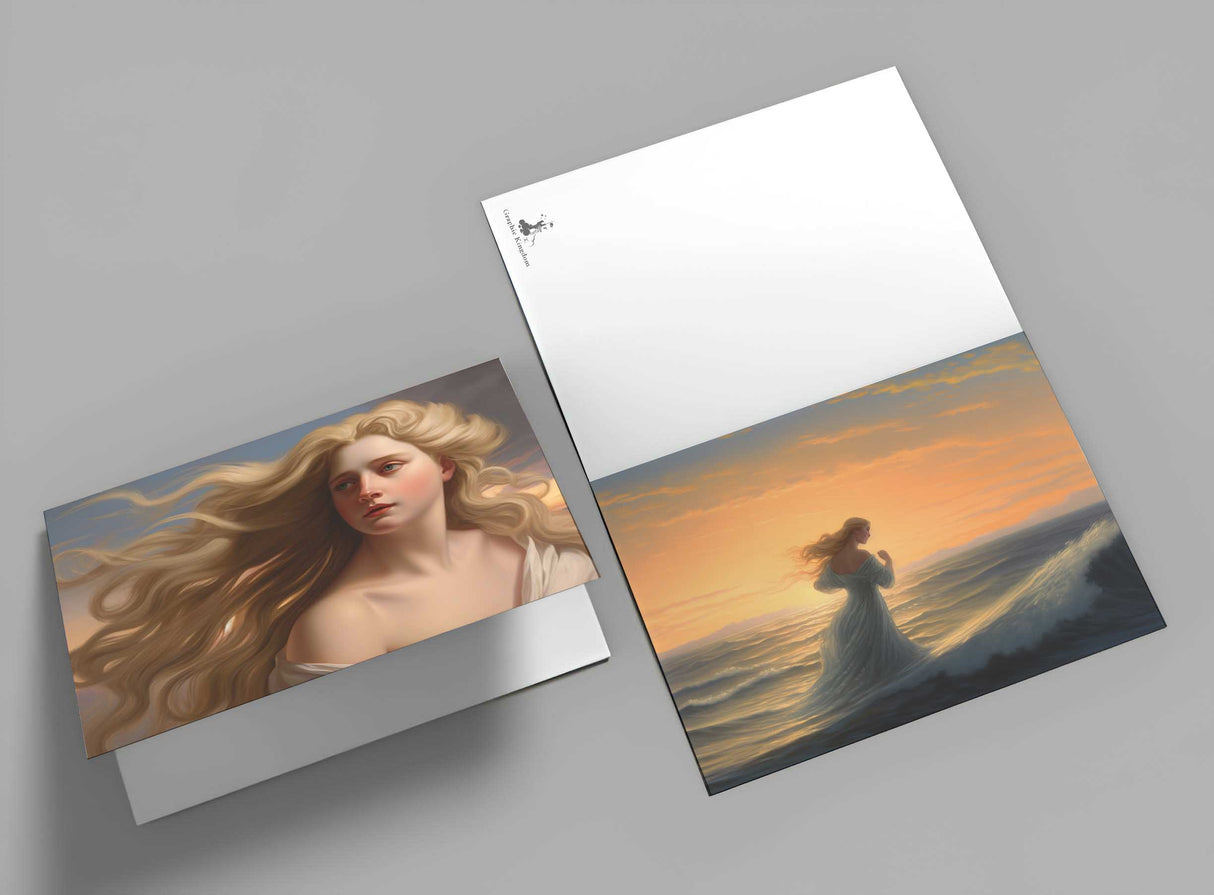 Antike Griechische Mythologie - Aphrodithe als Kartenset (15 Karten) | Mythologische Karten der Götter | Göttin der Liebe