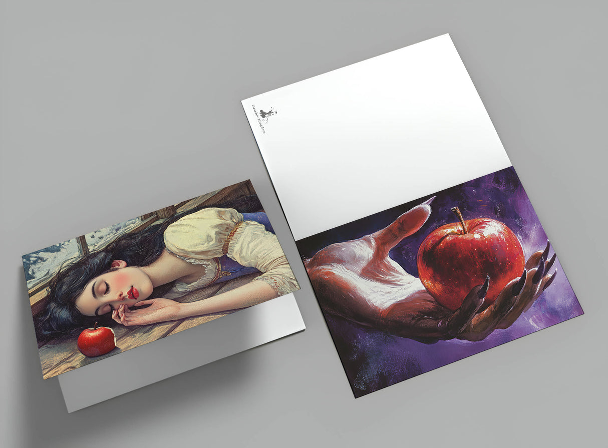 Schneewittchen Set A6 (15 Cards) kunstvoll Illustrierte Märchen I von den Brüdern Grimm im Original als kunstvolles Set