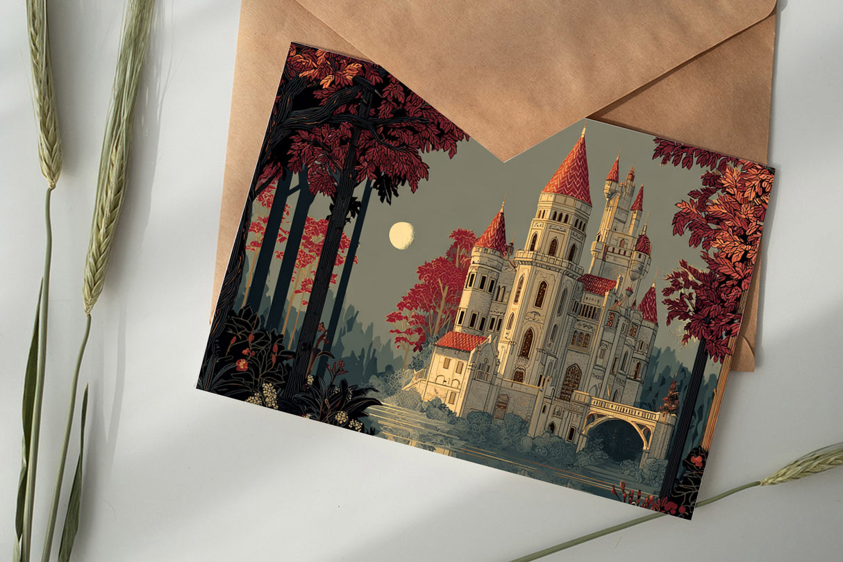 Jorinde und Joringel Set A6 (8 Cards) Illustriertes Märchen I Gebrüdern Grimm als kunstvolles Set