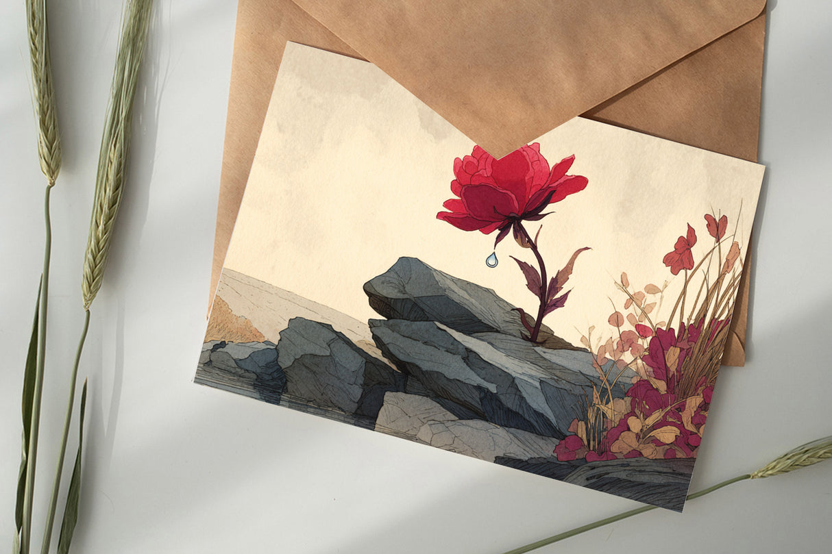 Jorinde und Joringel Set A6 (8 Cards) Illustriertes Märchen I Gebrüdern Grimm als kunstvolles Set