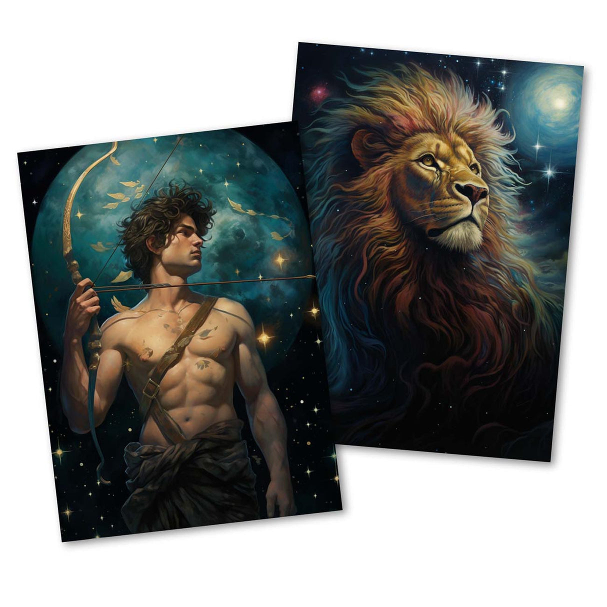 Zodiac sign card set (12 cards) I Greeting cards, folding cards and postcards with motifs of the zodiac signs