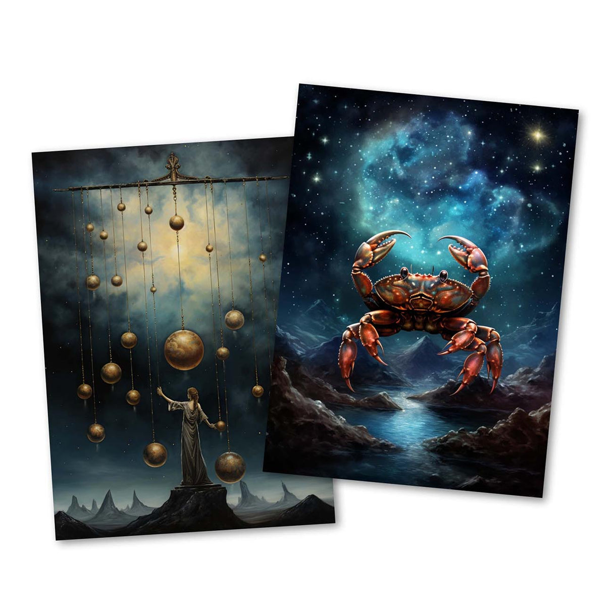 Zodiac sign card set (12 cards) I Greeting cards, folding cards and postcards with motifs of the zodiac signs