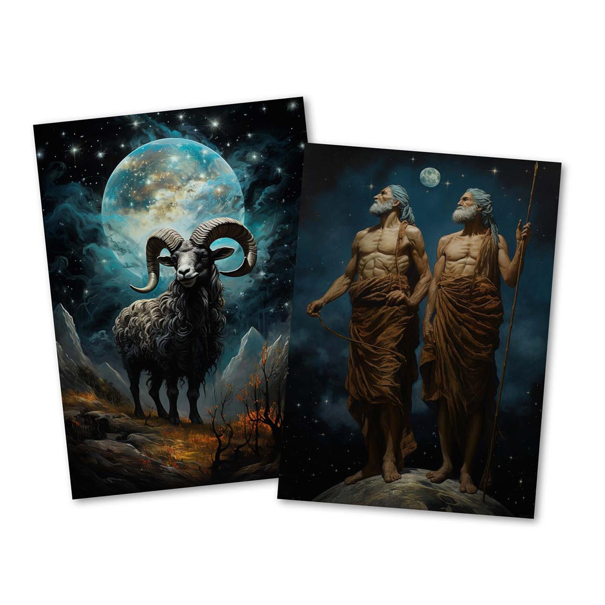 Zodiac sign card set (12 cards) I Greeting cards, folding cards and postcards with motifs of the zodiac signs