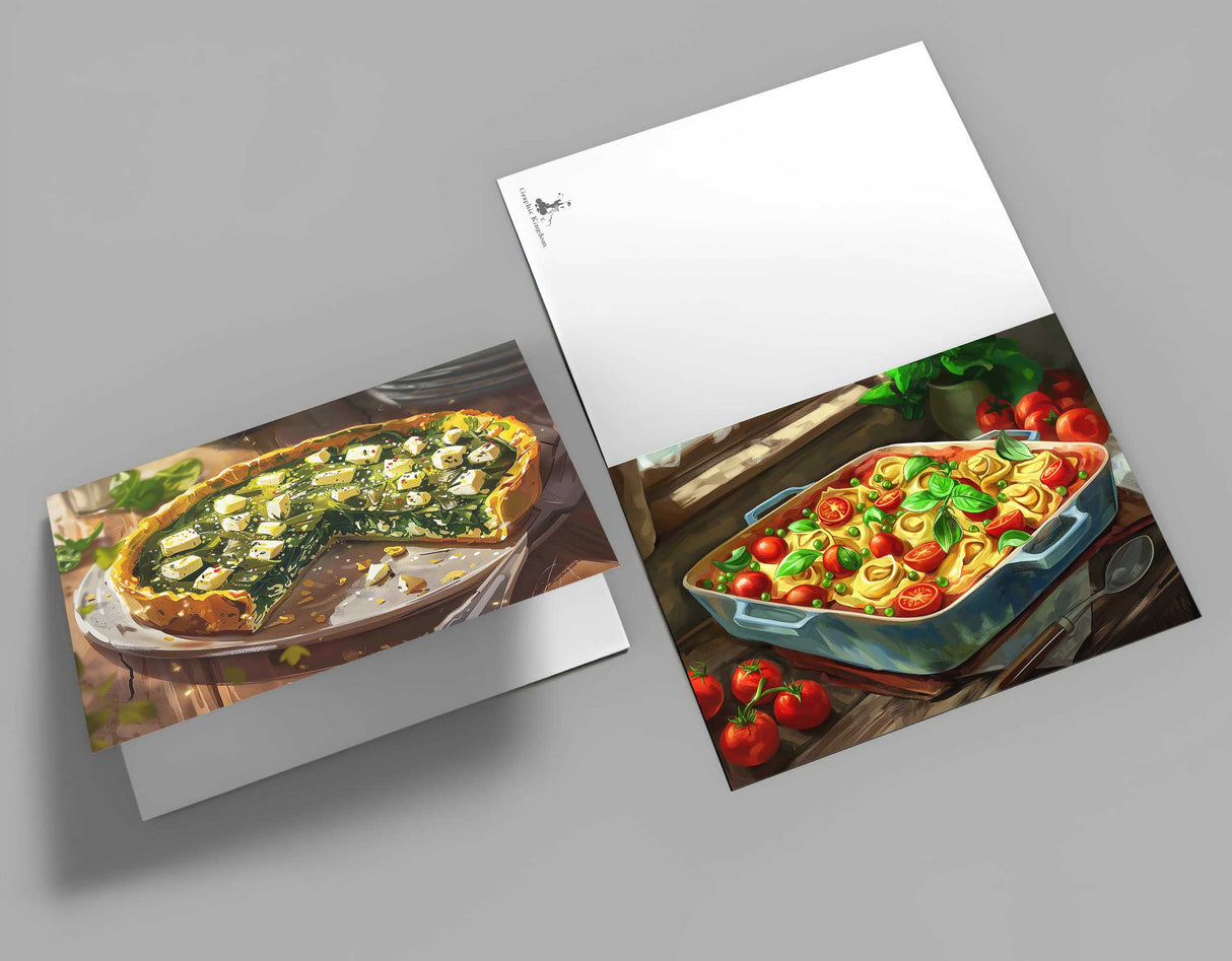 Leckere Gerichte und Rezeptkarten; Postkarten A6 Set (10 Cards) Gerichte Speisen Vorschläge I Kunstvolle Stillleben Mahlzeiten