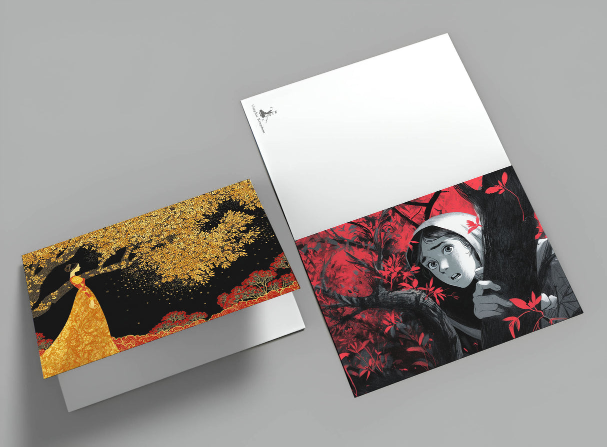 Die Alte im Wald (12 Grusselkarten) | Gruseliges Märchen nach den Brüdern Grimm | Halloween Märchen