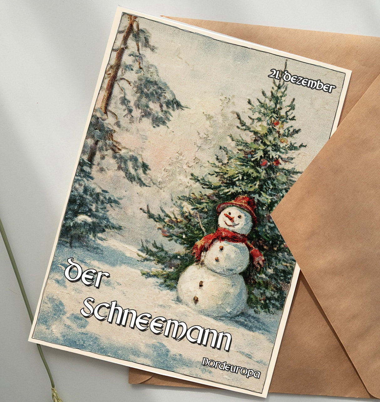 Postkarten Adventskalender | Kunstvolle Weihnachts Karten | Weltweite Weihnachtstraditionen | Postkarte oder Klappkarte